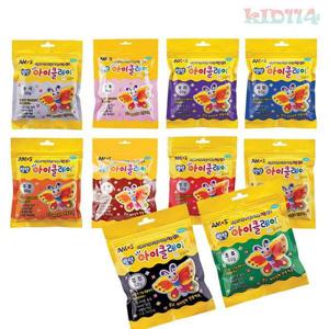 찱흙 AMOS 아이클레이 파우치 50g 10종세트