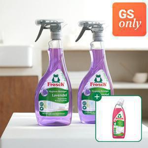 [GS단독] 프로쉬 신상 욕실클리너 500ml 2개+변기클리너 본품 (3/27한정 수세미 증정)