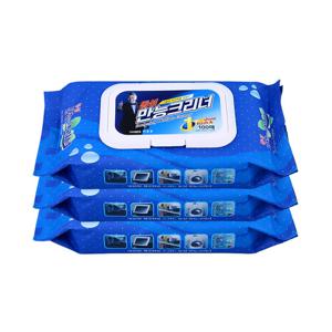 동성만능크리너 100매 x 3개 / 기름때 찌든때 청소세정티슈 캡형