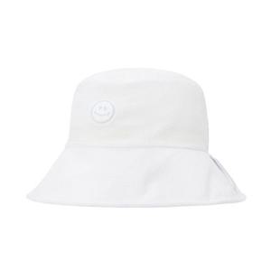 파리게이츠골프모자 PQS 521E1CP009_WH 여성 스마일 시어서커 로고 스트랩 보닛햇