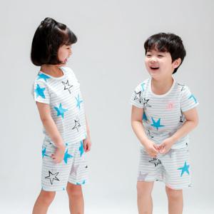 [알록달록]5부쟈가드반팔실내복(하프스타)유아아동 내복잠옷