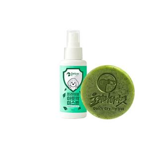 [울지마마이펫] 아토싹미스트100ml+퇴치비누100g /진드기케어set