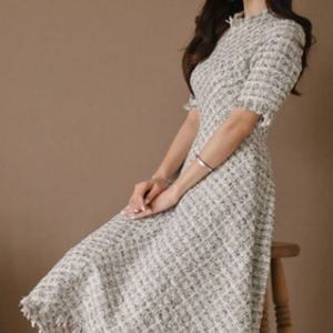 원피스 정장 밑단술장식 ST221009