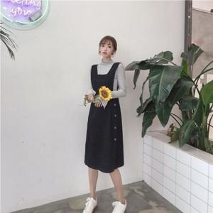 소녀 감성 면 옆단추 점프슈트 러블리 F26121 점프수