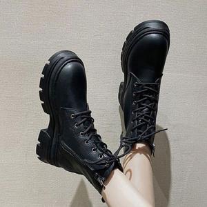 여성 캐주얼 가을 겨울 패션 키높이 워커 신발 슈즈