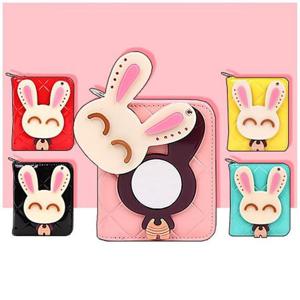 귀요미토끼거울반지갑 학생지갑 반지갑 지갑 캐릭터
