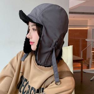 남여공용 안감 뽀글이 캡 귀도리모자 양털 귀달이군밤