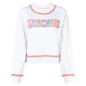 모스키노 마크라메 트리밍 스웨트셔츠 A17020528