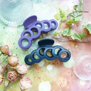 비눗방울 모양 감성 대형 무광 헤어집게핀 10colors