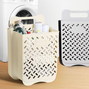 접이식바구니 대형 빨래보관함 세탁수거함 슬림빨래함 빨래바구니 세탁 세탁바구니 빨래통 접이식빨래바구