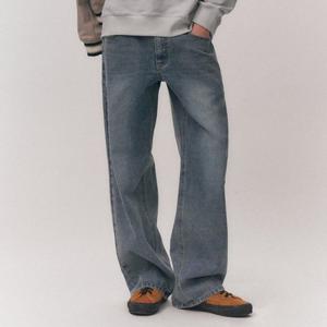 [유씨엘에이]남녀공용 와이드핏 라이트 인디고 데님 팬츠 ( UB4DP86 )