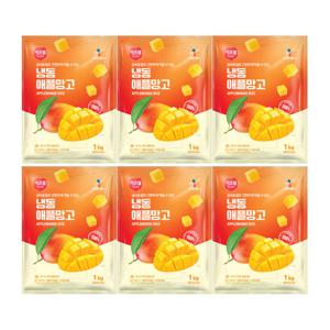 CJ프레시웨이 이츠웰 냉동애플망고1Kg x 6개