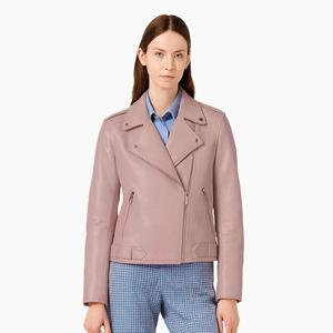 사이드 업 브리티시 램스킨 라이더 자켓_SOJK250111