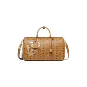 BAPE x MCM 오토마르 비세토스 위켄더백 미디움 꼬냑 MMVESTT05CO001