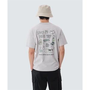 스노우피크 SNOWPEAK APPAREL 에어로쿨 기어 반팔 티셔츠 (S25MMFTS78) Ice Gray S25MMFTS78IG 337702