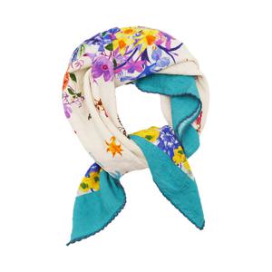 [택가 71,000원] 크로커다일레이디 플라워 면 스카프_CLEMF1104