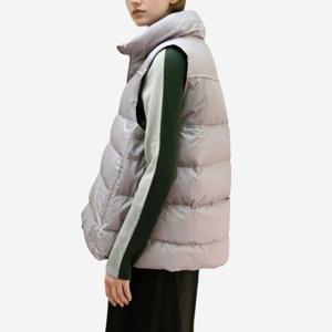 [비꼴리끄]앞단 배색 구스 패딩 조끼 B262PV2010