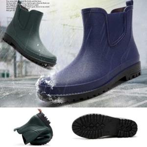 남자고무장화 남자 레인 앵클 작업 장화 패션화 방수 고무 신발
