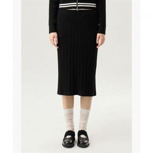 르꼬끄 우먼스 스웨터 슬림핏 케이블 스커트 - 블랙QQ122OST16 408896