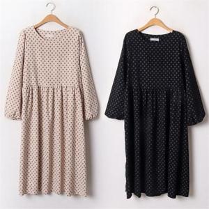 [강물처럼]위쉬몰 YP 미니골덴도트끈원피스(B569H012) 빅사이즈