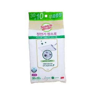 3M 스카치브라이트 재활용 PET 정전기 청소포 30+10매 표준형