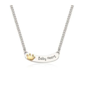 몽슈와 실버  키즈 미아방지 왕관스틱 목걸이