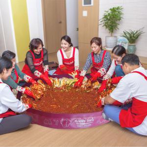 해피락 김장매트 원형 식품포장용 은박필름 재질 대형