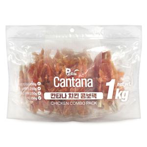 칸타나 사사미 1kg 치킨 콤보팩 대용량 강아지간식