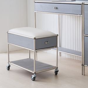 헤이몰리 레브리 원목 화장대 스툴