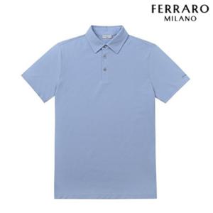 [페라로밀라노] 아이스코튼 카라 반팔 티셔츠 라이트블루 AM0DKS20941