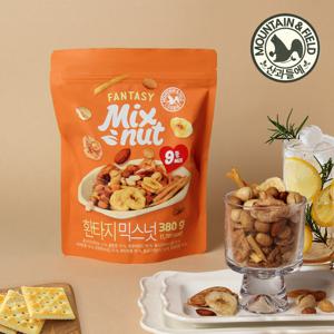 [산과들에] 환타지 믹스넛 380g x5봉 (아몬드 땅콩 고구마스틱 등 견과믹스너트)