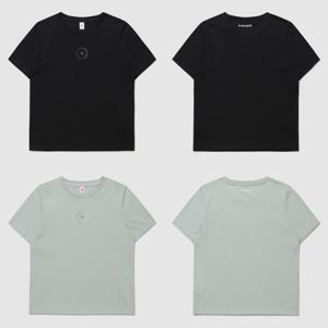 르꼬끄 여성 애슬레저 레귤러핏 면 티셔츠 QQ322ORS81