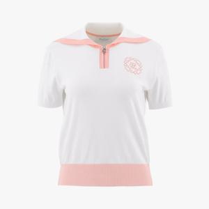 페어라이어 여성 세일러 카라 집업니트 (화이트)