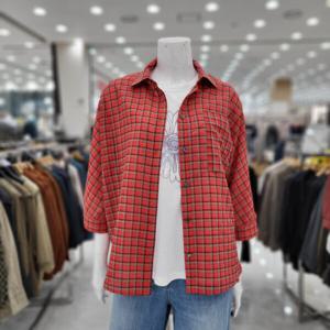 [벨라디터치]여름 셔츠형 블라우스 V3E2BL26_GN