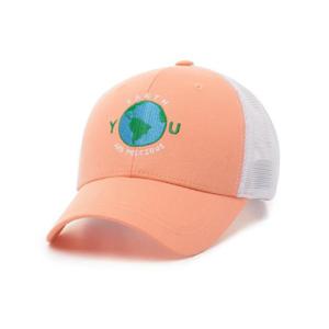 [내셔널지오그래픽키즈]K222KHA030 지구 보호 자수 메쉬캡 PEACH PINK