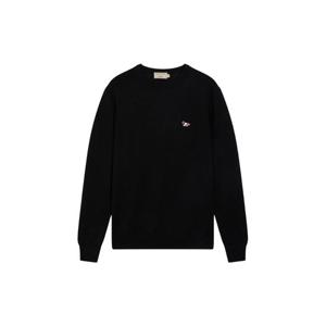 Maison Kitsune메종 키츠네 트라이컬러 폭스 패치 클래식 라운드넥 블랙 FU00502KT1036