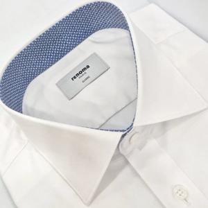 [레노마셔츠]일반핏/노-포켓/카라 .소매 안 배색/긴소매 스판와