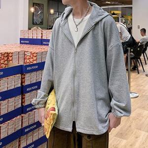 [의류] 남성 오버핏 데일리 캐주얼 후드 집업 IS-JK13