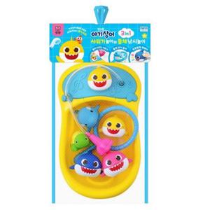 [동아완구]아이윌팬시 핑크퐁 아기상어 3in1 샤워기놀이와 뜰채낚시놀이