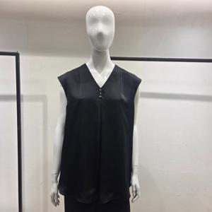 [미니멈]브이넥 민소매 블라우스 M1BGWB3960BK_BP