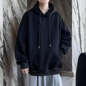 [다잇템]남성 박시핏 박스 겨울긴팔 캥거루 티셔츠 (30487484A)