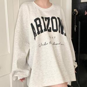 [강물처럼]아이우먼 아리트임박시핏맨투맨 BUX360M603 빅사이즈