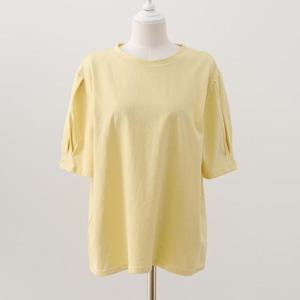 [강물처럼]아이우먼 로미퍼프주름면반팔티 LYQ808M603 빅사이즈