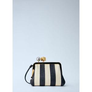자크뮈스 르 베를리노 미니 텍스처드 패브릭 클러치 26EBAW0045