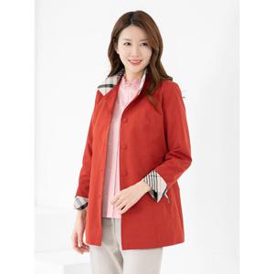 [모슬린]엄마옷 자켓 하프 체크 차이나카라 603FGH067 마담/중년