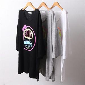 [강물처럼]빅사이즈사랑해요 D318L104 유넥형광브리티긴팔티 KY