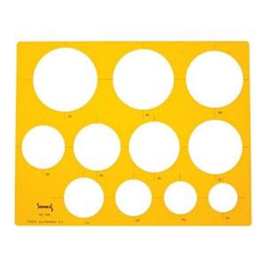 데스크용품 산키스 대형원형정규 템플레이트 템플릿 템플 NO.106