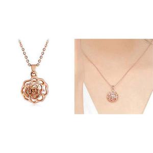 장미 데일리 로즈골드 플라워 펜던트 (5개묶음)