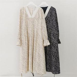 [강물처럼]빅사이즈사랑해요 C754L102 허브레이디쉬폰원피스 BN