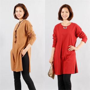 [강물처럼]아이우먼 롱 트임 루즈 티 WW2928M101 빅사이즈 (6494